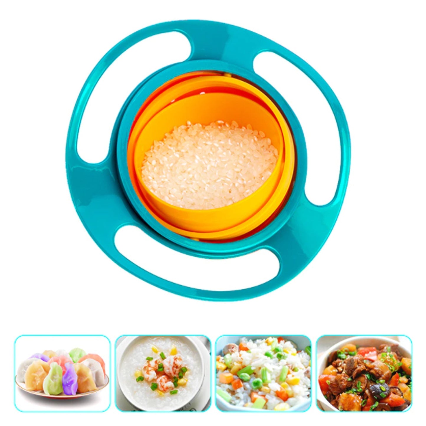 0617b Rotating Baby Bowl Used For Serving Food To Kids And Toddlers Etc. - eazy cart store