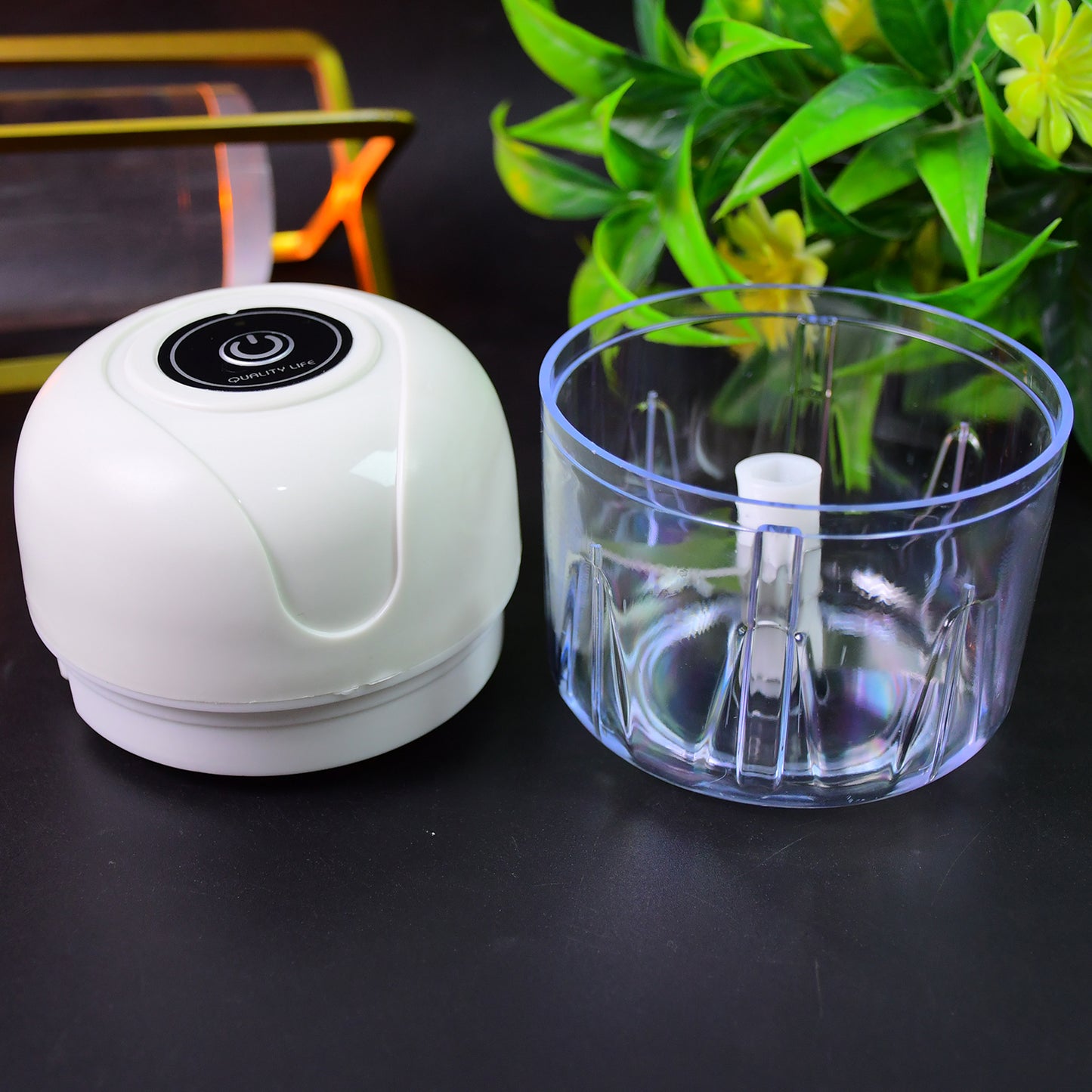 Wireless Usb Rechargeable Mini Electric Garlic Machine Chopper (250ml) - eazy cart store