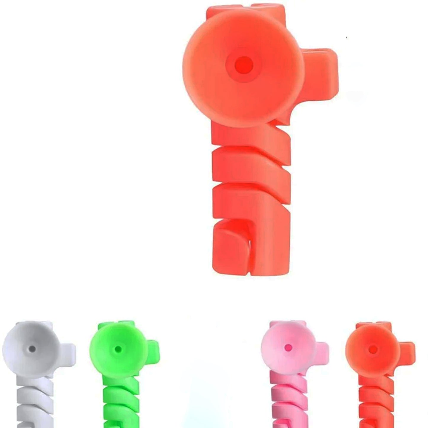 Cable Cord Protector Saver With Suction End (Suction Winder 4 Pcs Set) - eazy cart store