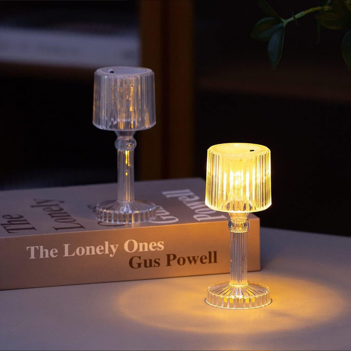 Big Acrylic Led Desk Lamps Table Lamp Portable Crystal (1 Pc Big) - eazy cart store