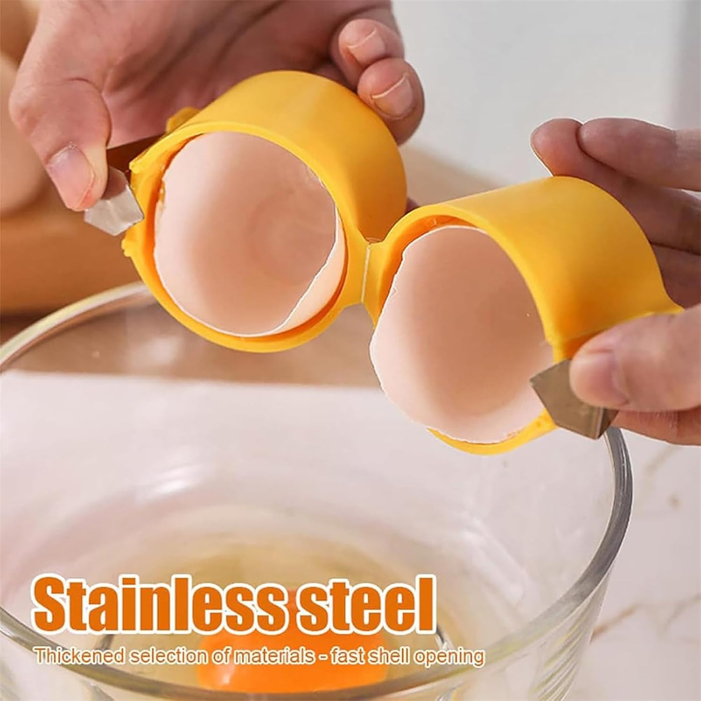 Egg Shell Opener Egg Cracker Tool For Raw Eggs Handheld (1 Pc) - eazy cart store