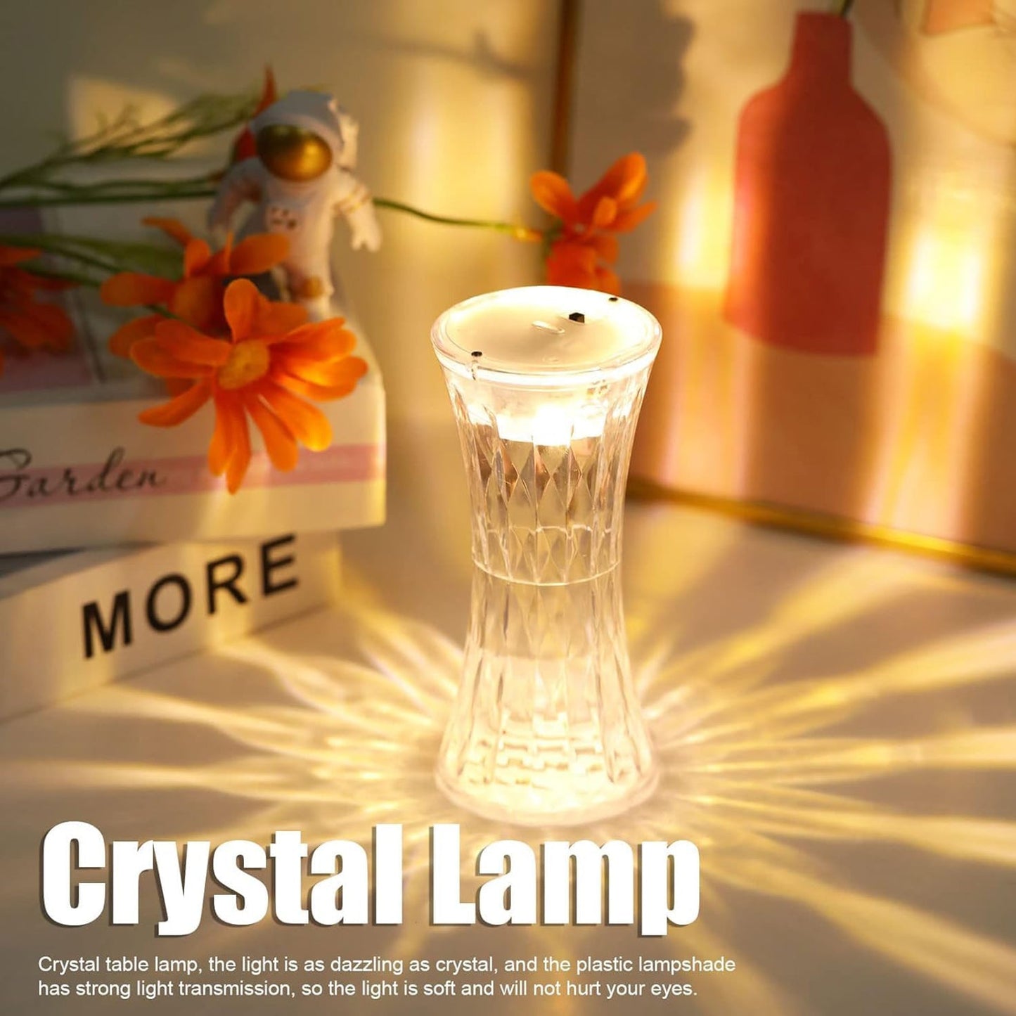 Crystal Lamp Universal Night Light Soft Lighting (1 Pc) - eazy cart store