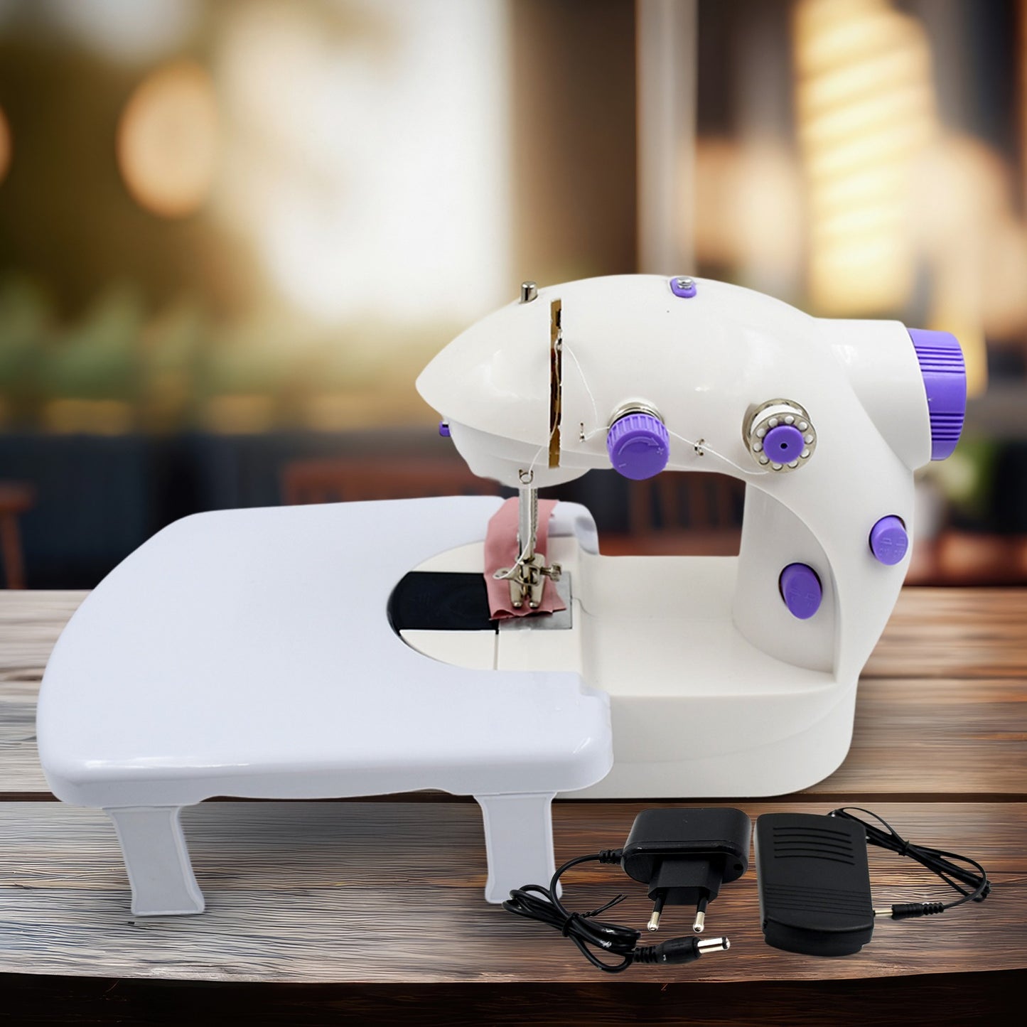 12917 Home Tailoring Sewing Machine With Extension Table Set Foot Pedal Adapter Mini Electric Silai Machine Portable Stitching Machinetailoring Machine - eazy cart store