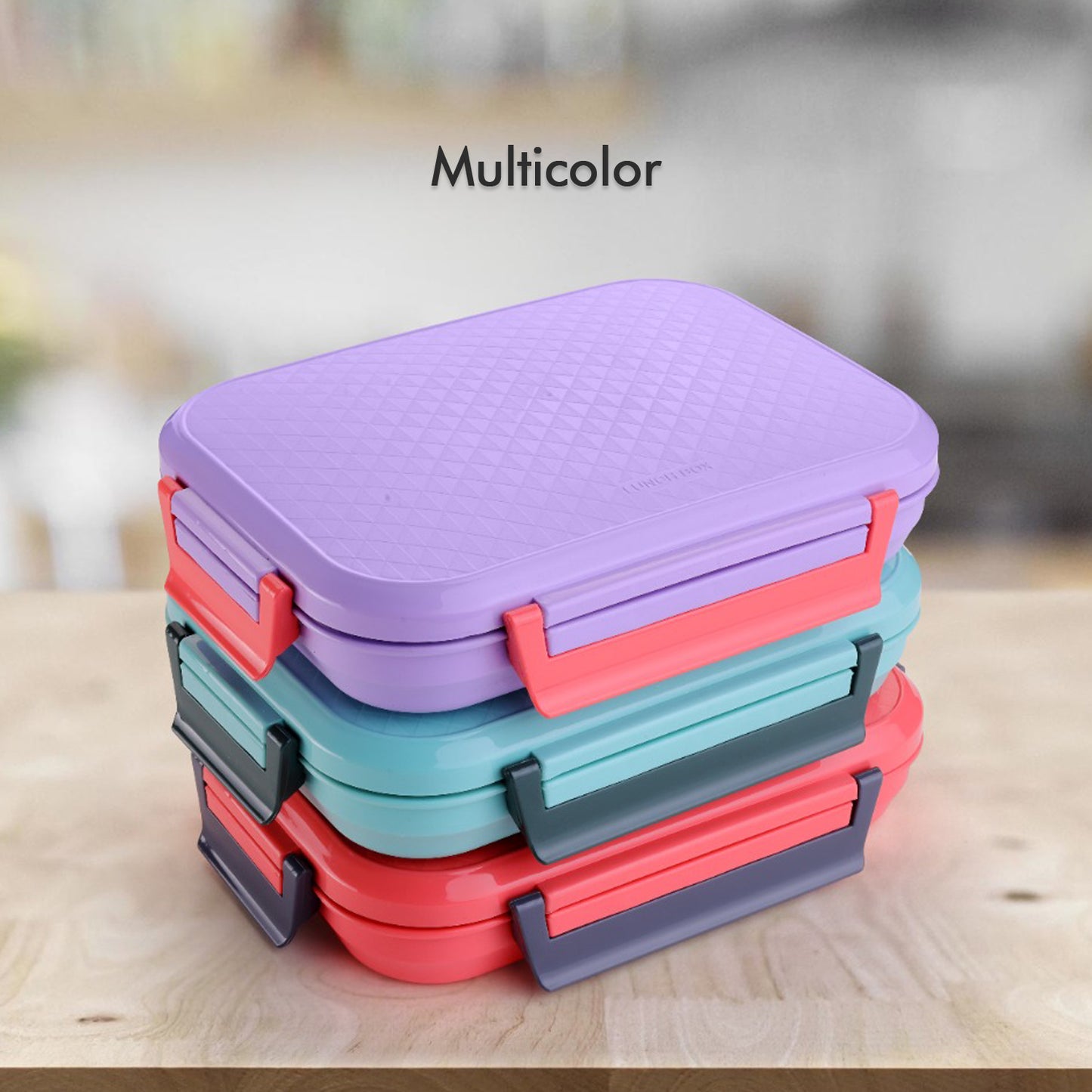 5365 Lunch Box Plastic With Steel Plate Small Lunch Box High Quality Box For Kids School Customized Plastic Lunch Box For Girls Boy - eazy cart store