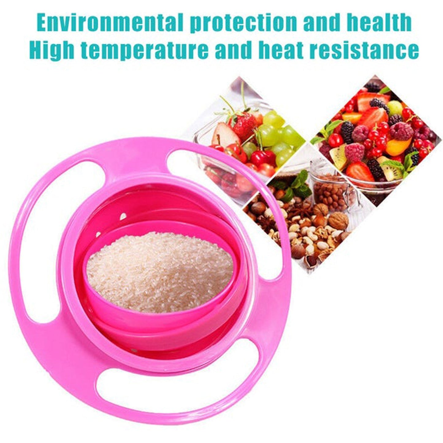 0617b Rotating Baby Bowl Used For Serving Food To Kids And Toddlers Etc. - eazy cart store
