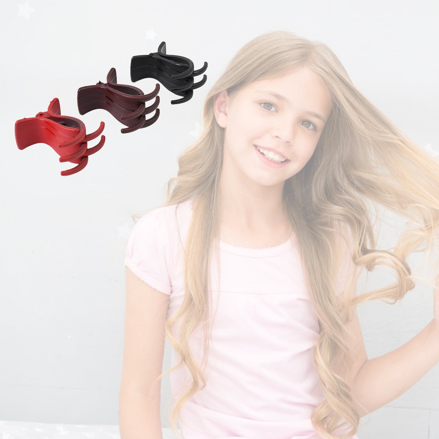 Big Hair Clips For Girls Kids Hair Accessories (6 Pcs Set Multi Color) - eazy cart store