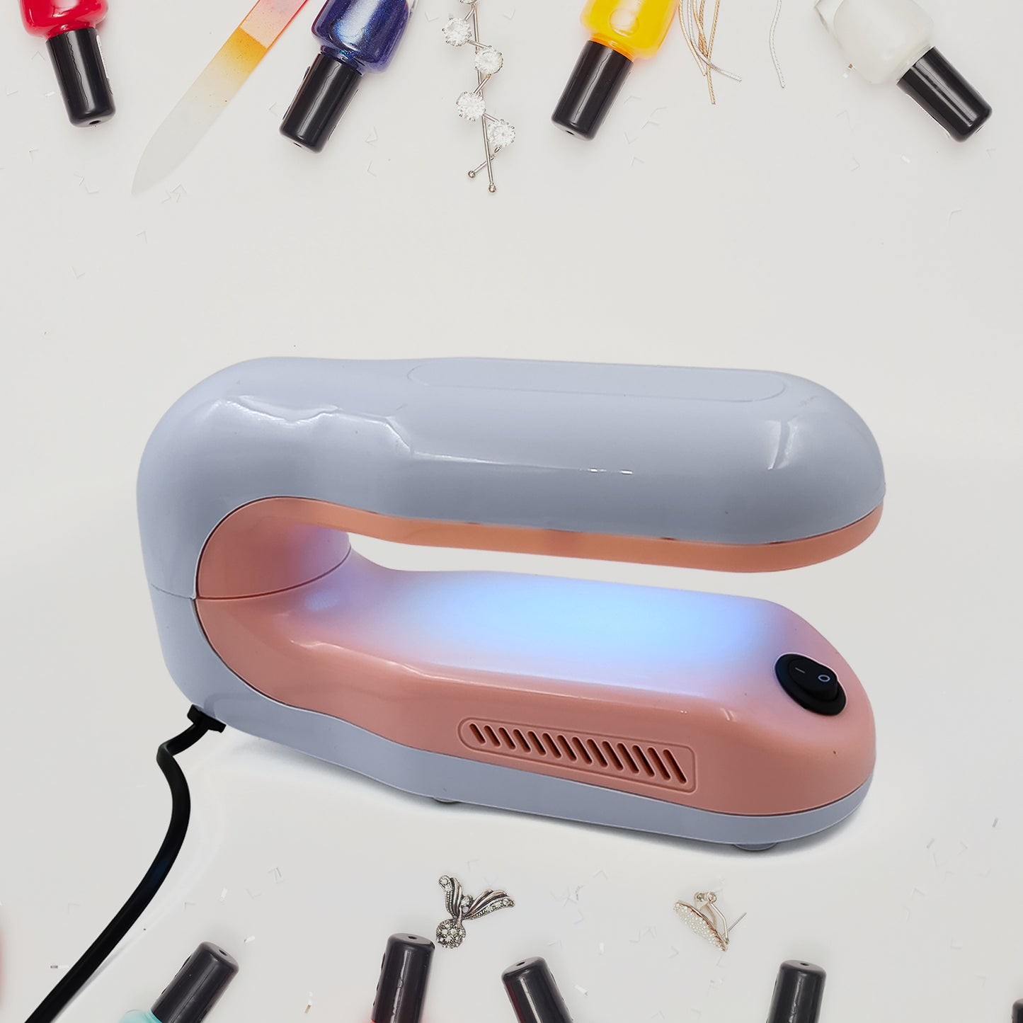 Professional Nail Art Nails Gel Uv Lamp Support 360-degree Rotation (1 Pc) - eazy cart store