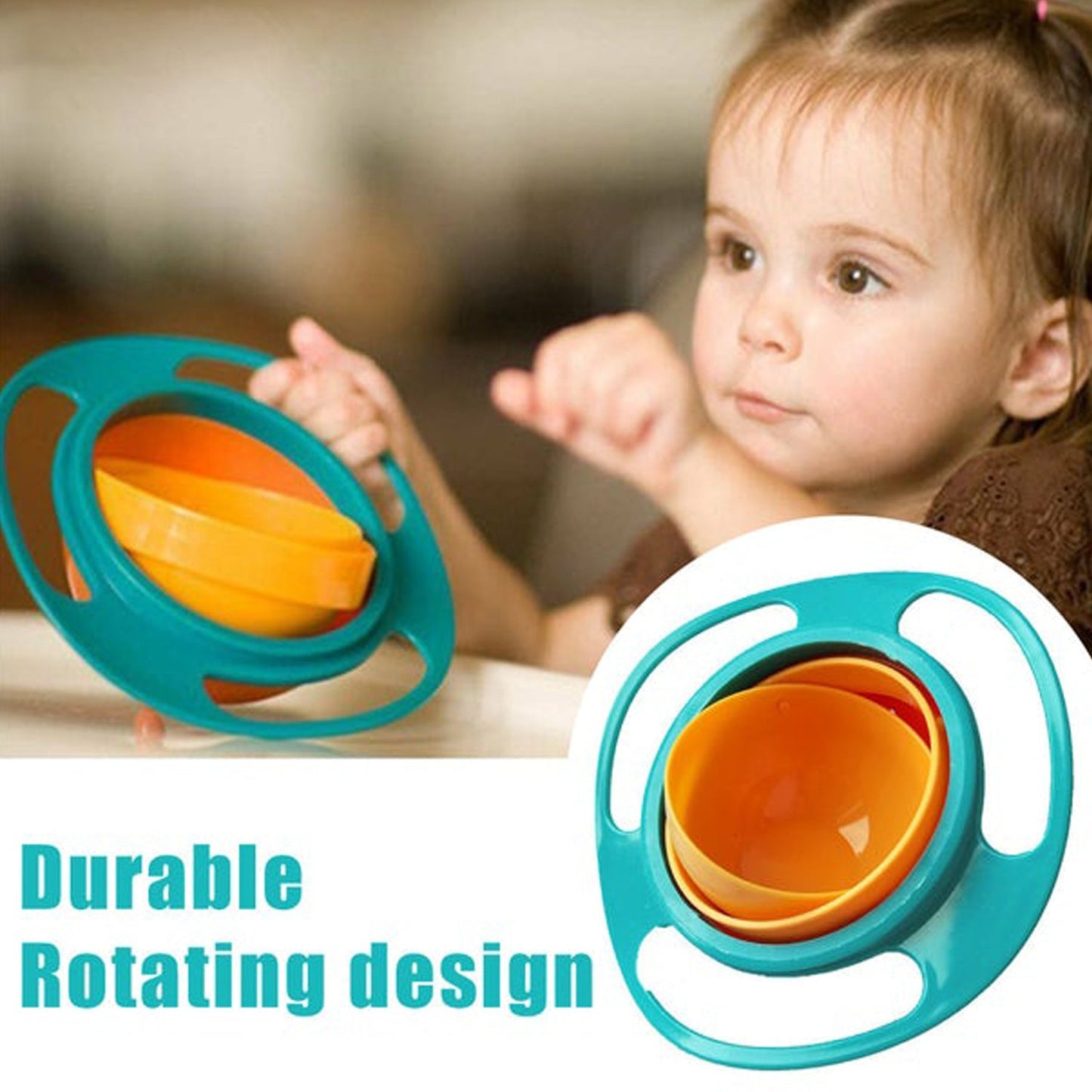0617b Rotating Baby Bowl Used For Serving Food To Kids And Toddlers Etc. - eazy cart store