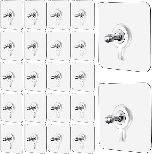 Wall Mount Screw Hooks for Kitchen Bathroom Bedroom Living Room 10 Pcs - eazy cart store