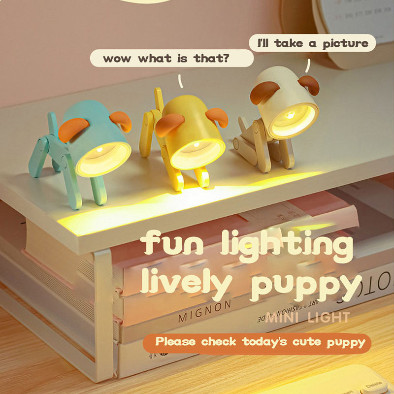 Pet Dog Deer Night Light DIY Desktop Decoration Children's Room Mini Table Lamp Creative Led - eazy cart store