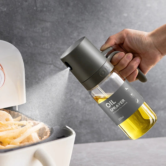 Oil Spray Bottle 250ml High Borosilicate Glass Cooking Oil Dispensers Olive Oil Sprayer Mister - eazy cart store