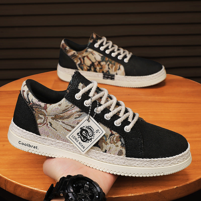 Trendy and versatile sports and leisure board shoes men's linen shoes - eazy cart store