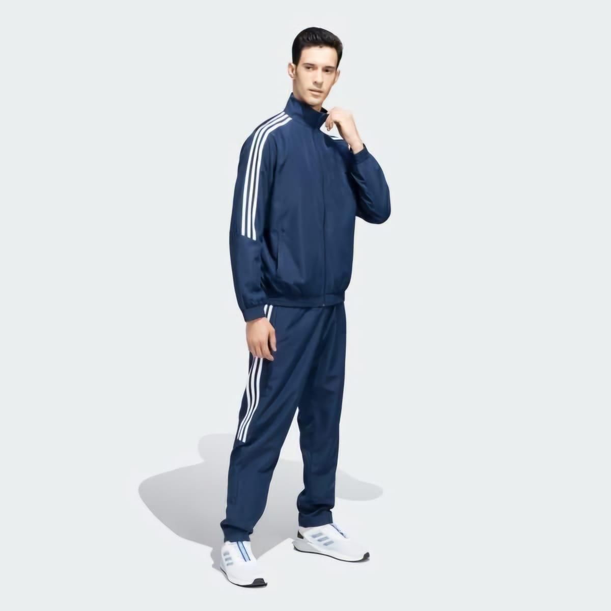 Men's Side Stripe 4 Way Lycra Track Suit - eazy cart store
