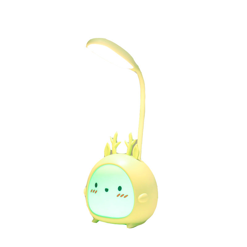 New Creative Cartoon Deer Cute Led Charging Eye Protection Night Light Student Bedroom Dormitory Folding Reading Lamp - eazy cart store