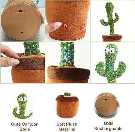 LED Musical Dancing & Mimicry Cactus Toy - eazy cart store