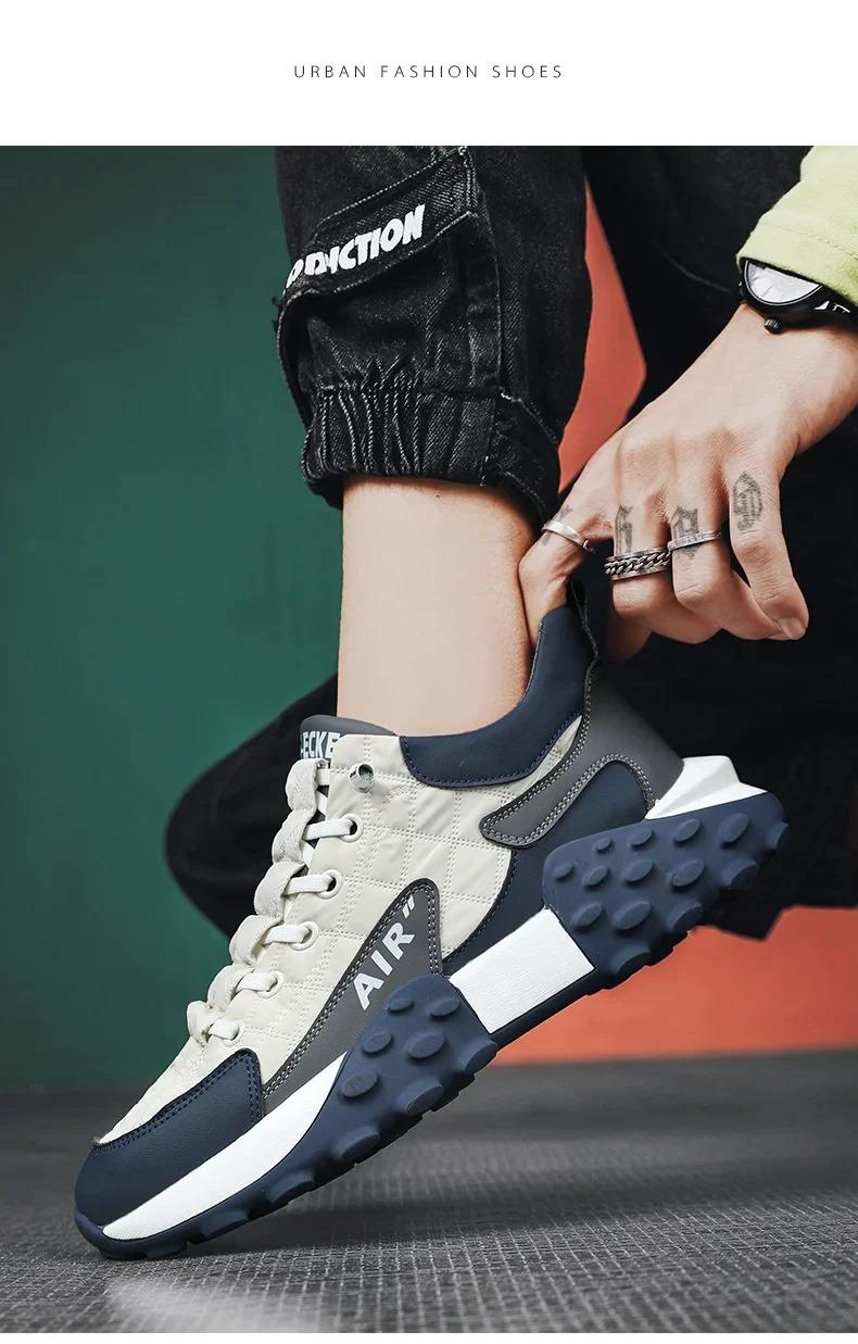 Men's Casual Shoes Thick Base Sneakers - eazy cart store