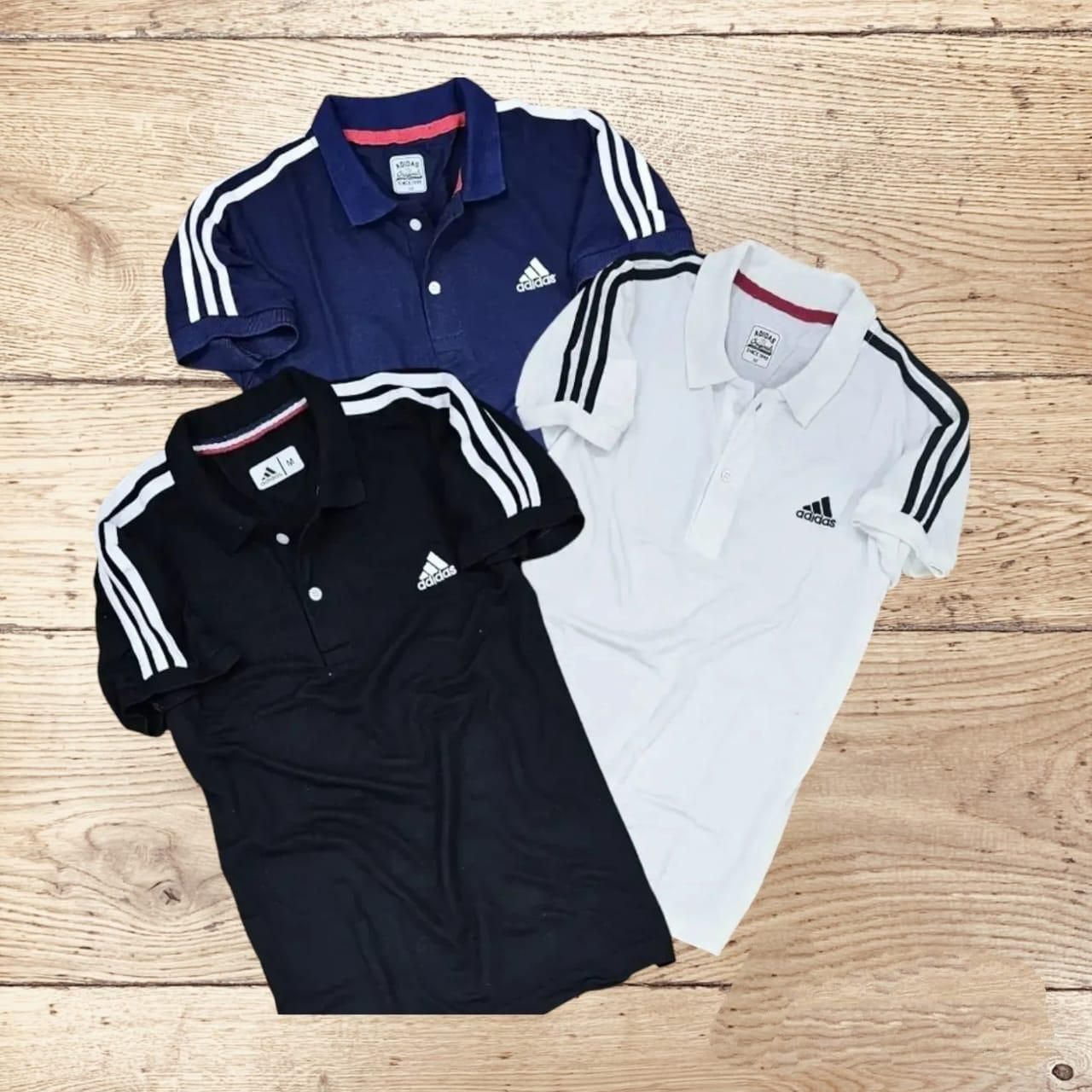 Men's Cotton-Matty Stripe Polo T-Shirt (Pack of 3) - eazy cart store