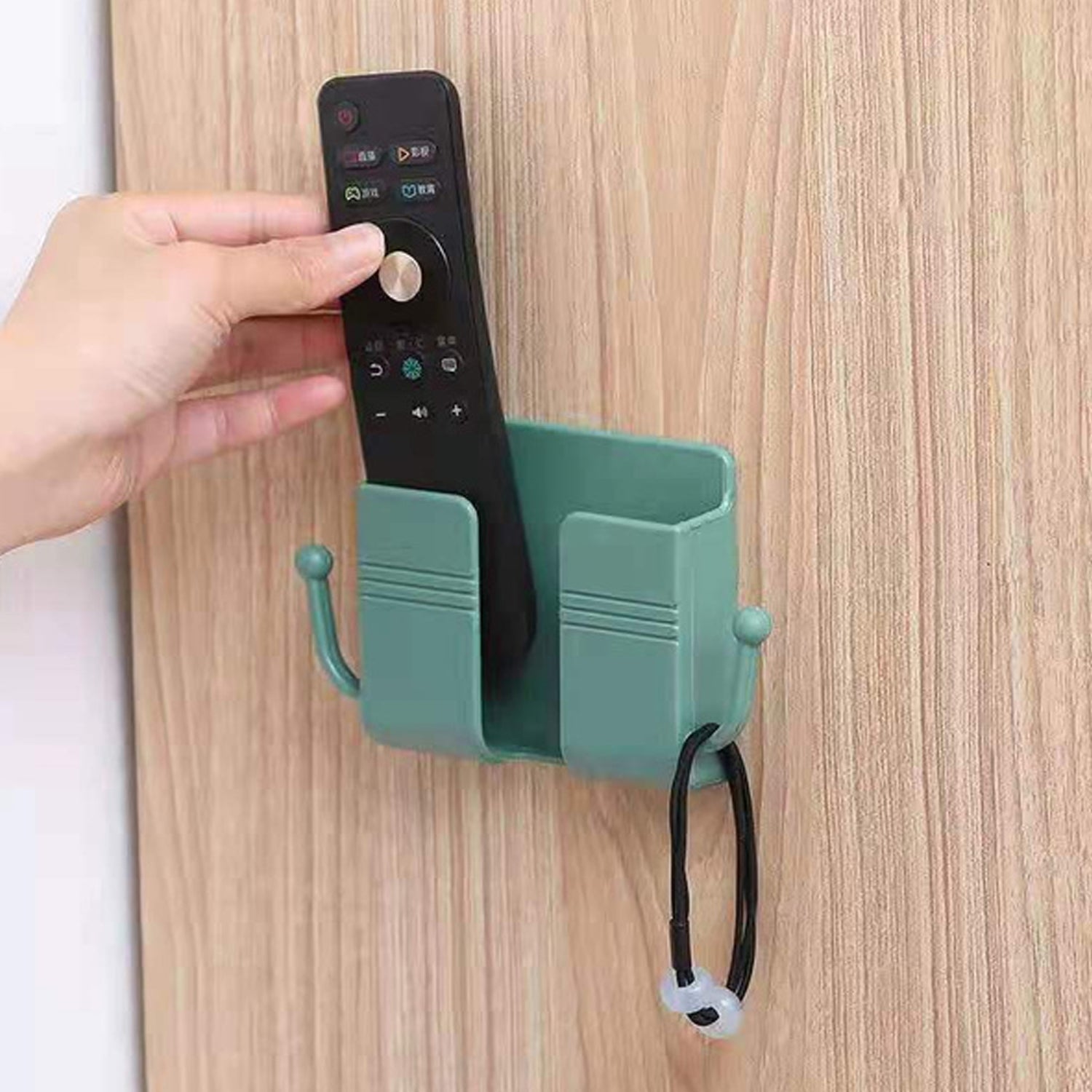 6201 1 Pc Wallmount Mobile Stand With Hook Design Used In All Kinds Of Places Including Household And Many More As A Hanging Support For Cloths And Stuffs Purposes. - eazy cart store