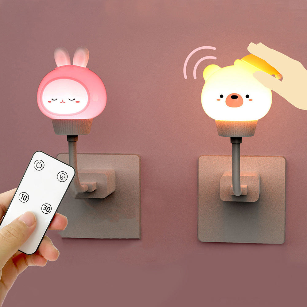 USB Bear, Rabbit, Kitten, Duckling, Children's Room, Dormitory, Breastfeeding And Feeding, Remote Control Night Light - eazy cart store