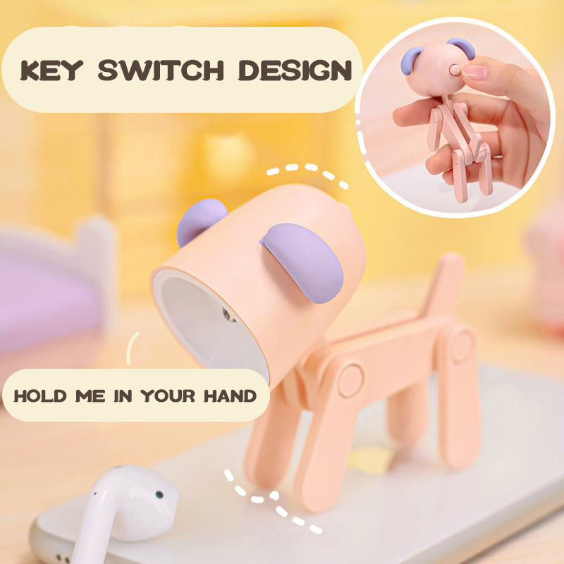 Pet Dog Deer Night Light DIY Desktop Decoration Children's Room Mini Table Lamp Creative Led - eazy cart store