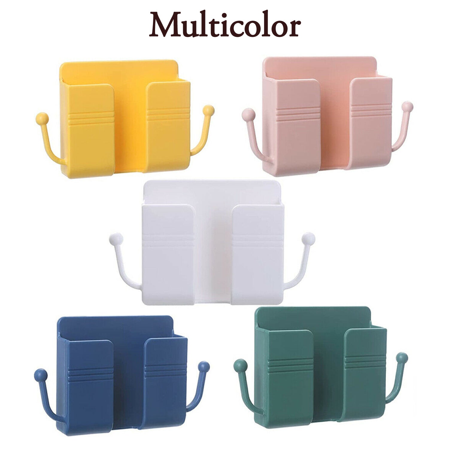 6201 1 Pc Wallmount Mobile Stand With Hook Design Used In All Kinds Of Places Including Household And Many More As A Hanging Support For Cloths And Stuffs Purposes. - eazy cart store