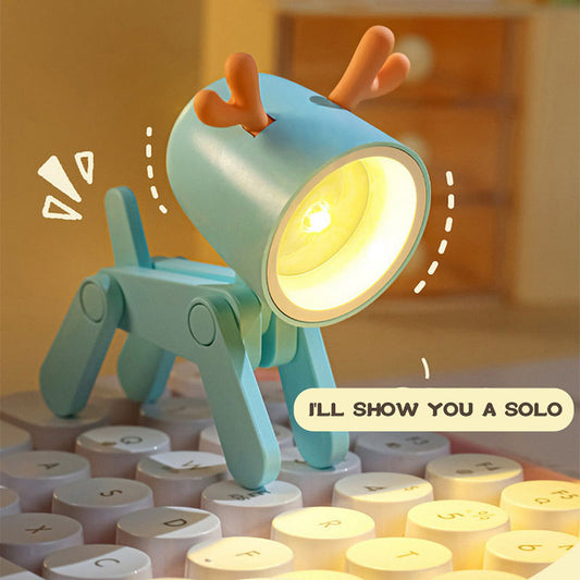 Pet Dog Deer Night Light DIY Desktop Decoration Children's Room Mini Table Lamp Creative Led - eazy cart store