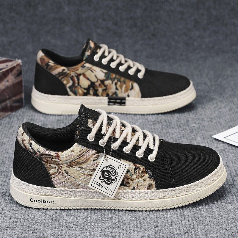 Trendy and versatile sports and leisure board shoes men's linen shoes - eazy cart store