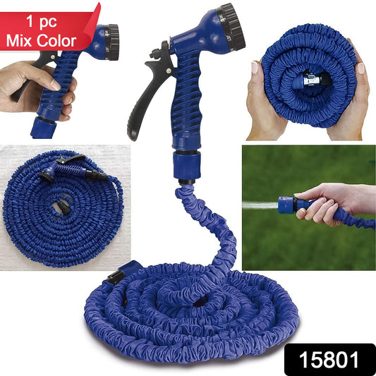 Expandable Magic Garden Hose With Spray Gun Approx 4 Metre Pipe (1 Set  Mix Color) - eazy cart store