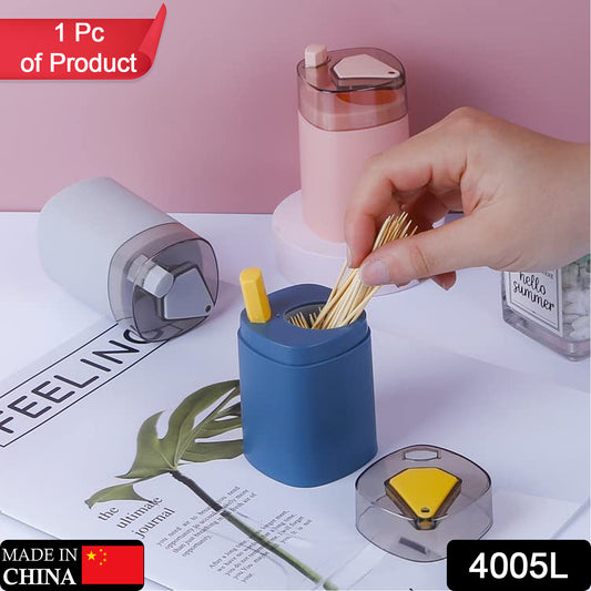 4005l Toothpick Holder Dispenser Pop-up Automatic Toothpick Dispenser For Kitchen Restaurant Thickening Toothpicks Container Pocket Novelty Safe Container Toothpick Storage Box. - eazy cart store