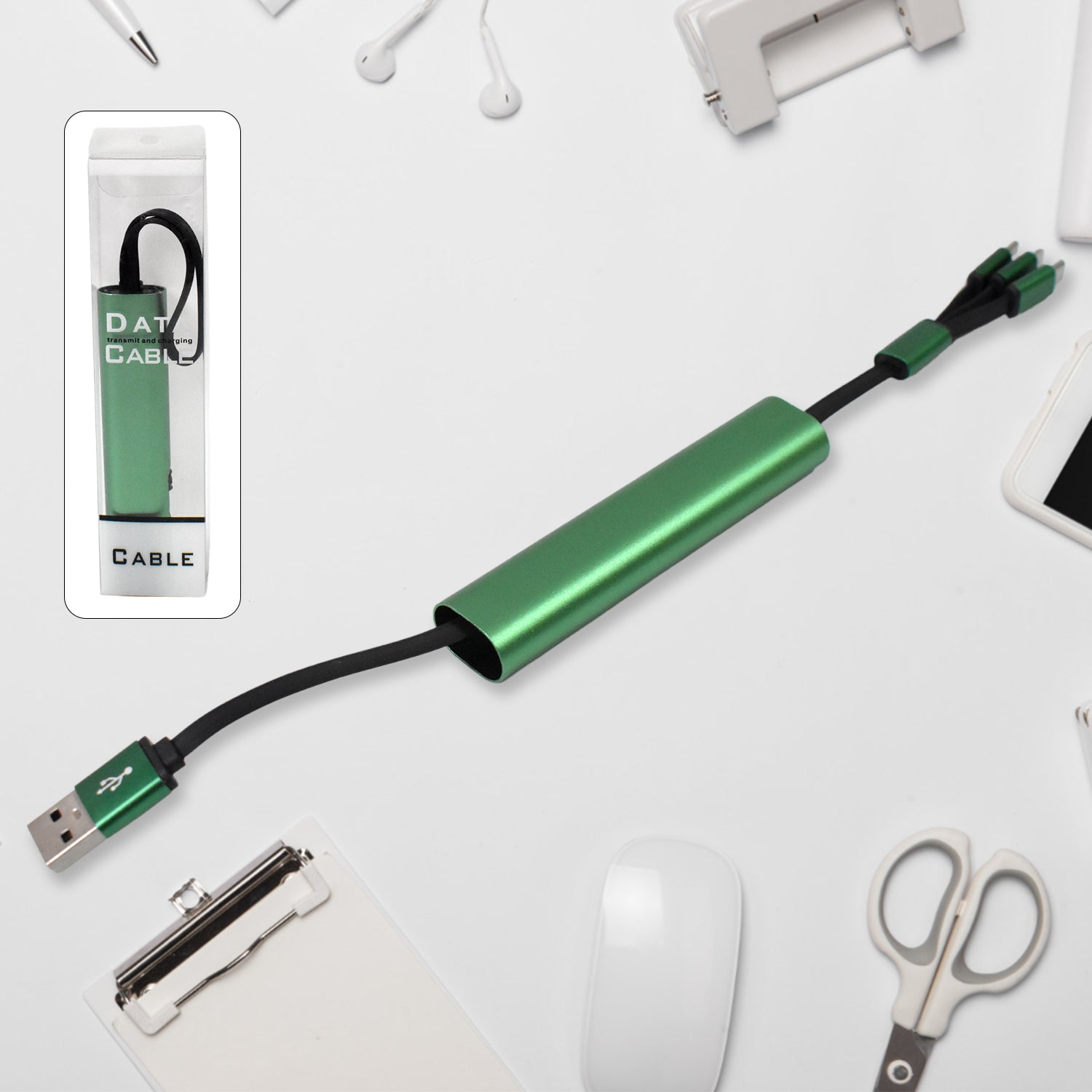 Charging Cable 3 In 1 Extendable Data Transmit  Charging Cable (1 Pc) - eazy cart store
