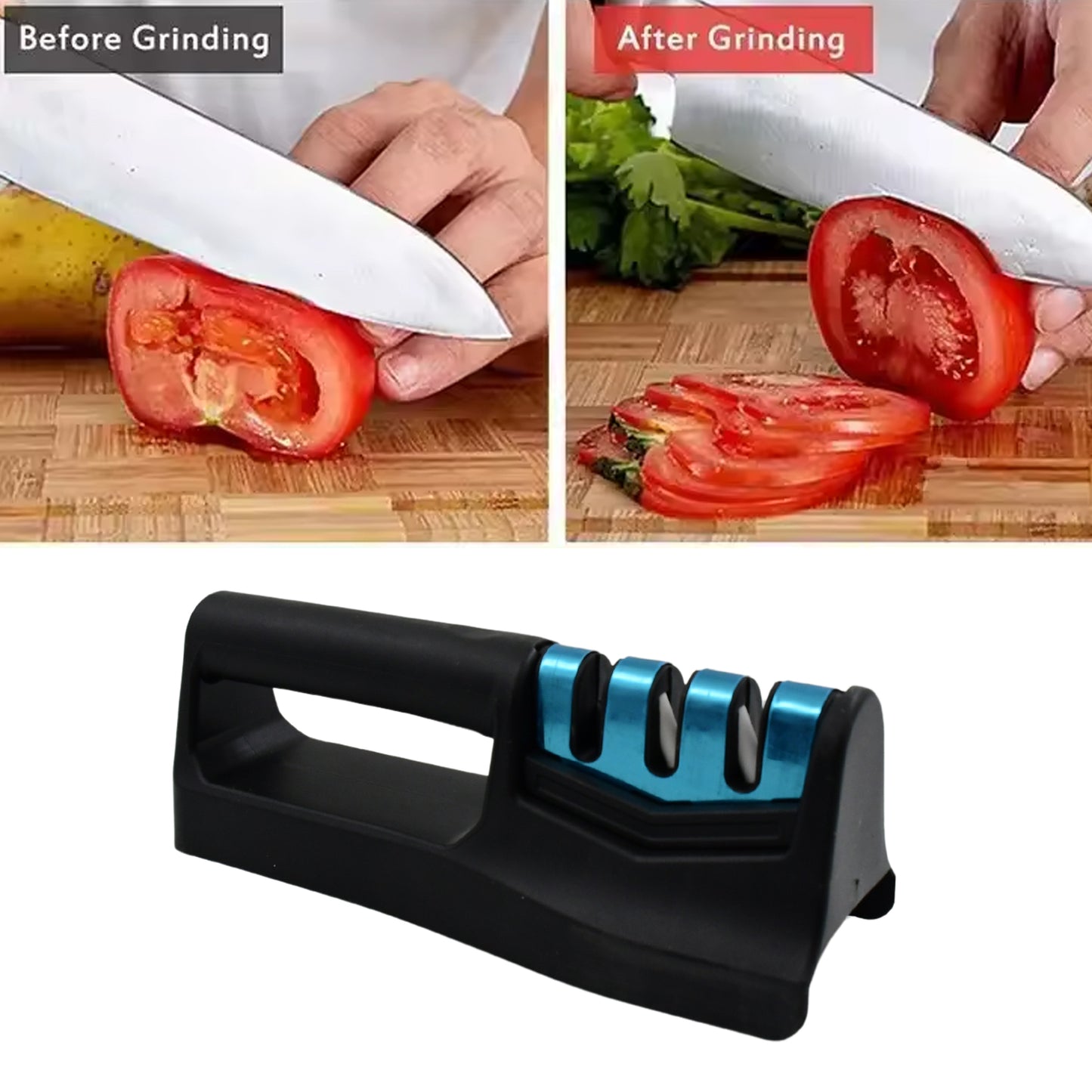 10020 Knife Sharpener For Kitchen  Knife Sharpener With Vegetable Chopper And Fish Scale Remover  Handheld Knives  Pocket Knife Sharpener  Knife Sharpener For Chefs  Serrated Knife (9in1) - eazy cart store