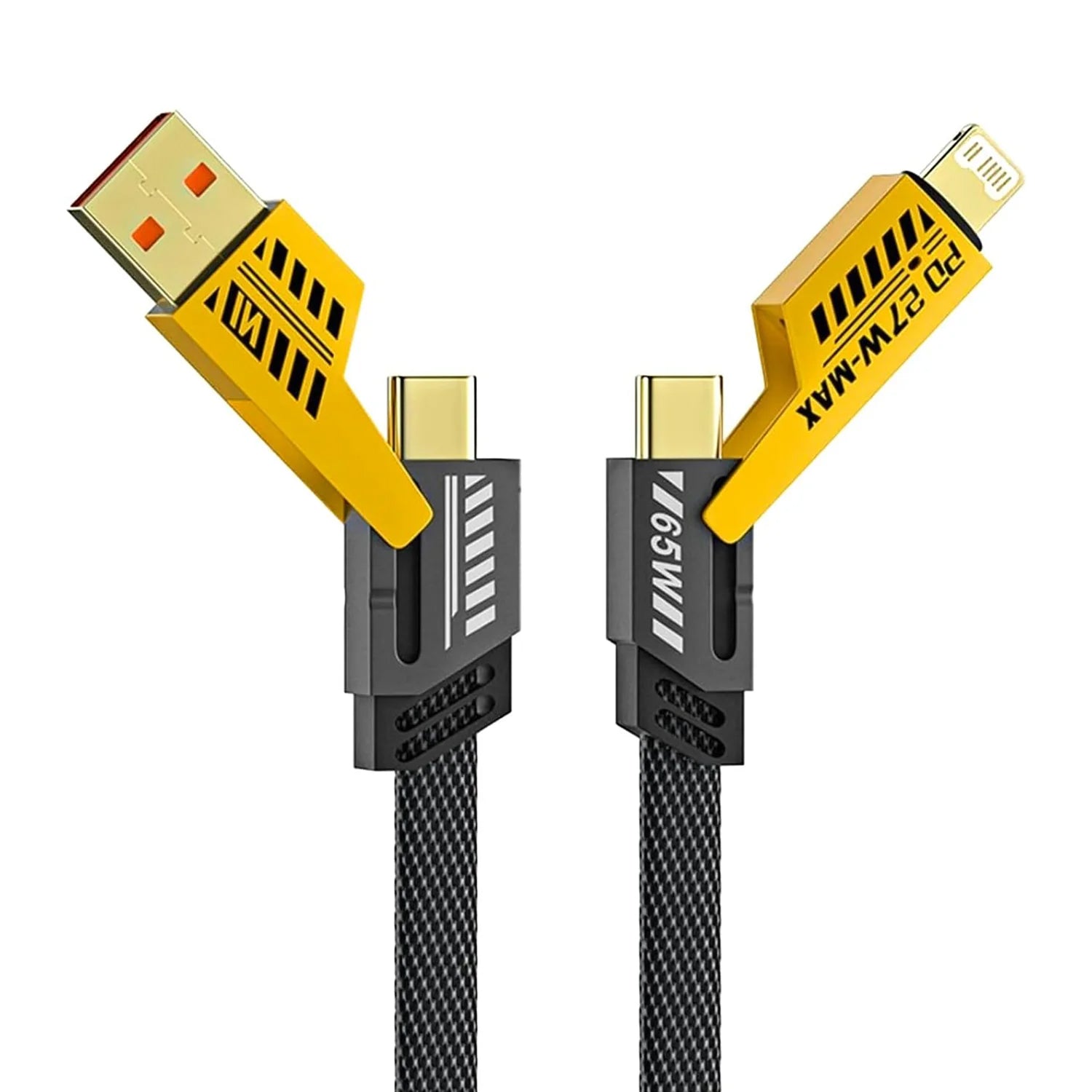 4 In 1 Fast Charging Cable (1 Pc  Loose) - eazy cart store