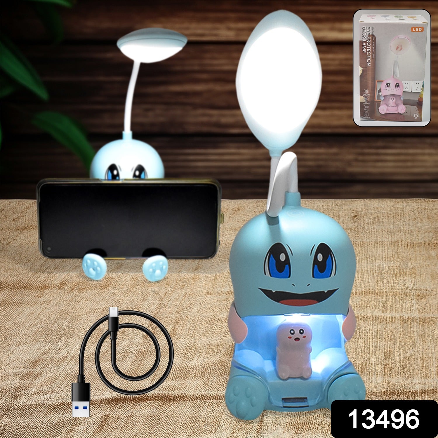Cartoon Led Desk Light Led Lamps Button Control (1 Pc) - eazy cart store