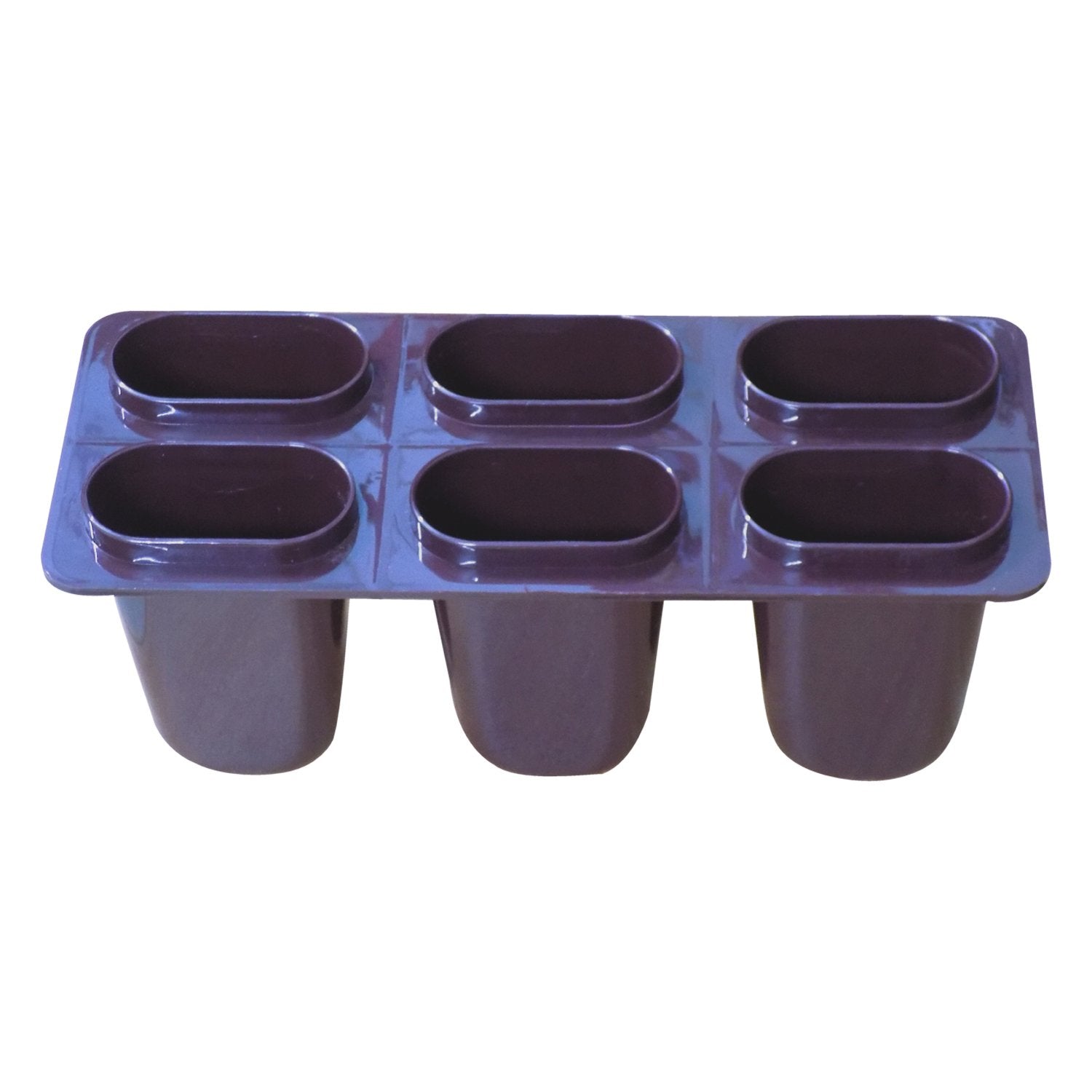 1148 Plastic Ice Candy Maker Kulfi Maker Moulds Set With 6 Cups (Multicolour) - eazy cart store