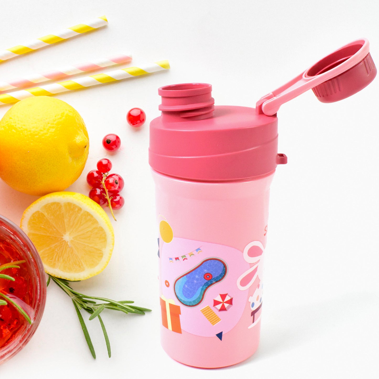 Plastic Lunch Box Leak Proof 2 Compartment With Bottle And Fork (1 Set  Mix Color) - eazy cart store