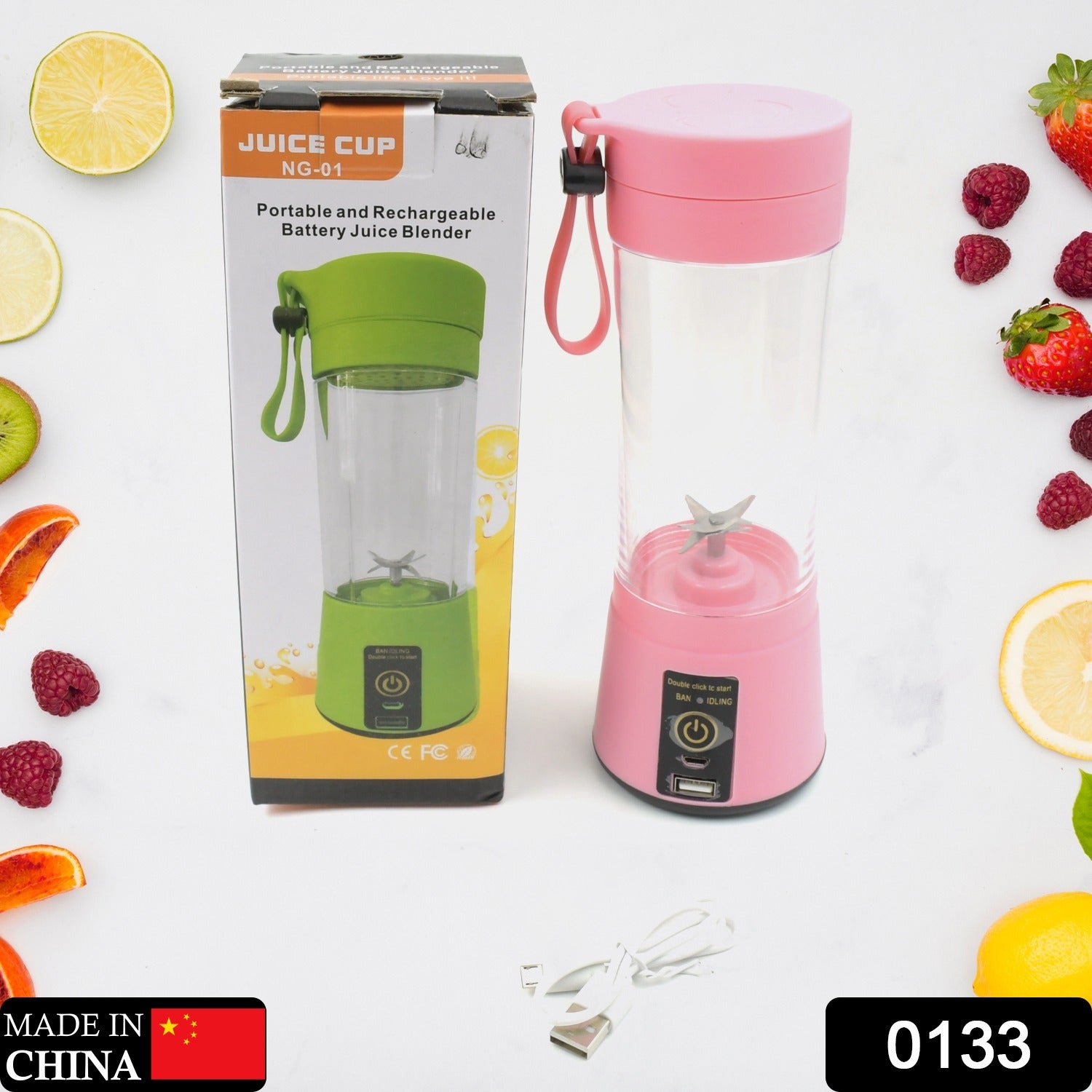 133 Portable Usb Electric Juicer - 6 Blades (Protein Shaker) - eazy cart store