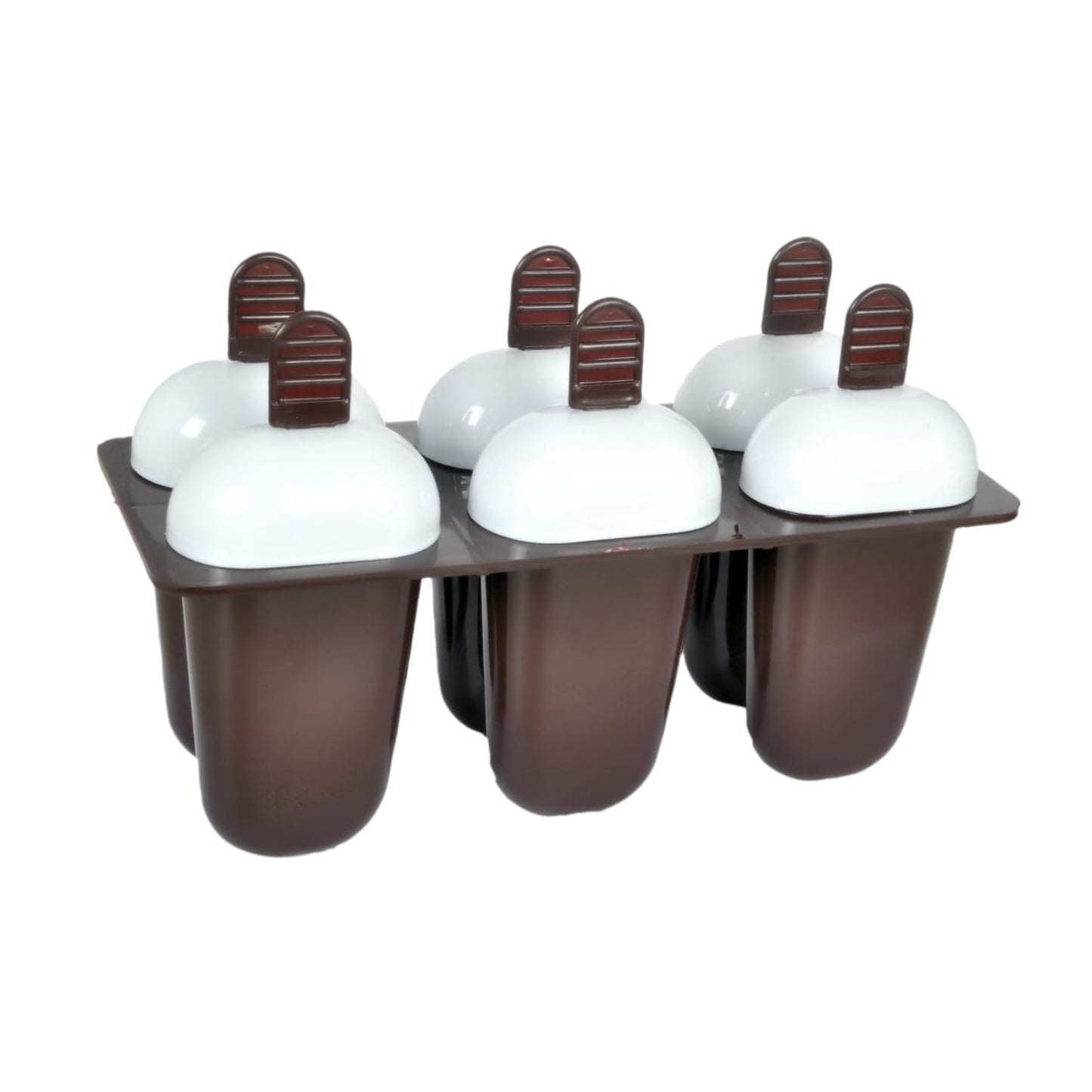1148 Plastic Ice Candy Maker Kulfi Maker Moulds Set With 6 Cups (Multicolour) - eazy cart store