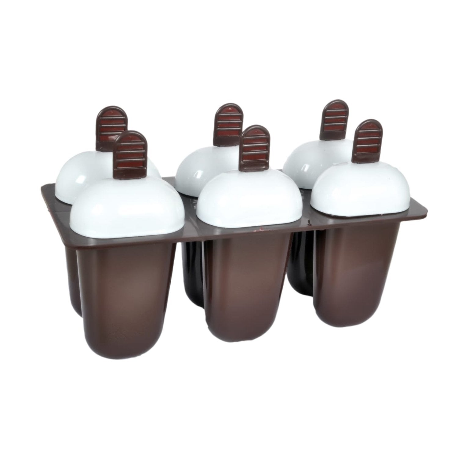 1148 Plastic Ice Candy Maker Kulfi Maker Moulds Set With 6 Cups (Multicolour) - eazy cart store