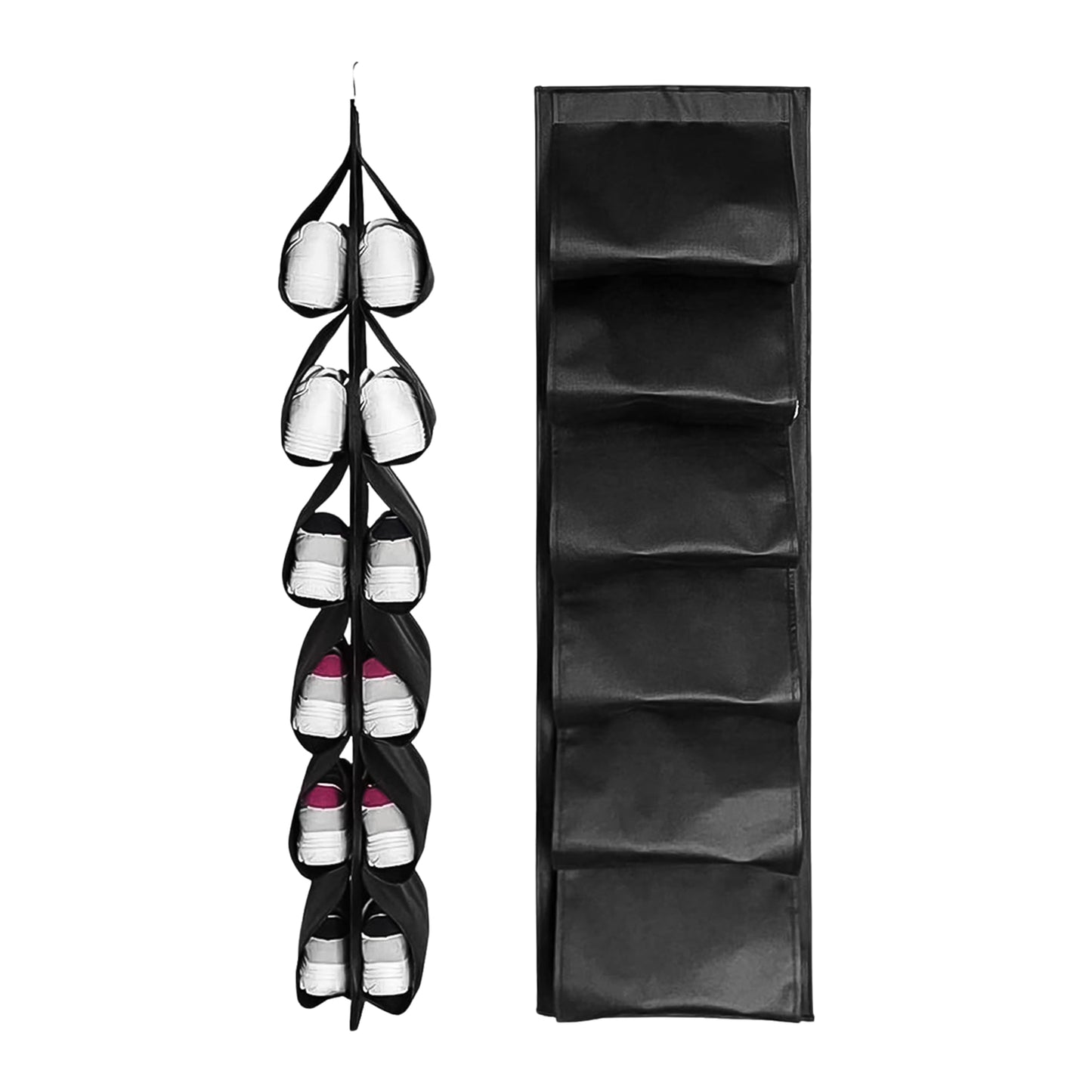 12 Grids Hanging Storage Bag (1 Pc  12 Pocket  Mix Color) - eazy cart store