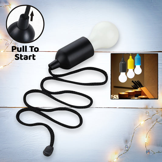 12899 1pcs Led Bulbs Pull Cord Light Led Pull Cord Light Hanging Led Bulb Pull Wire Drawstring Light Bulb Black Led Pendant Lights - eazy cart store