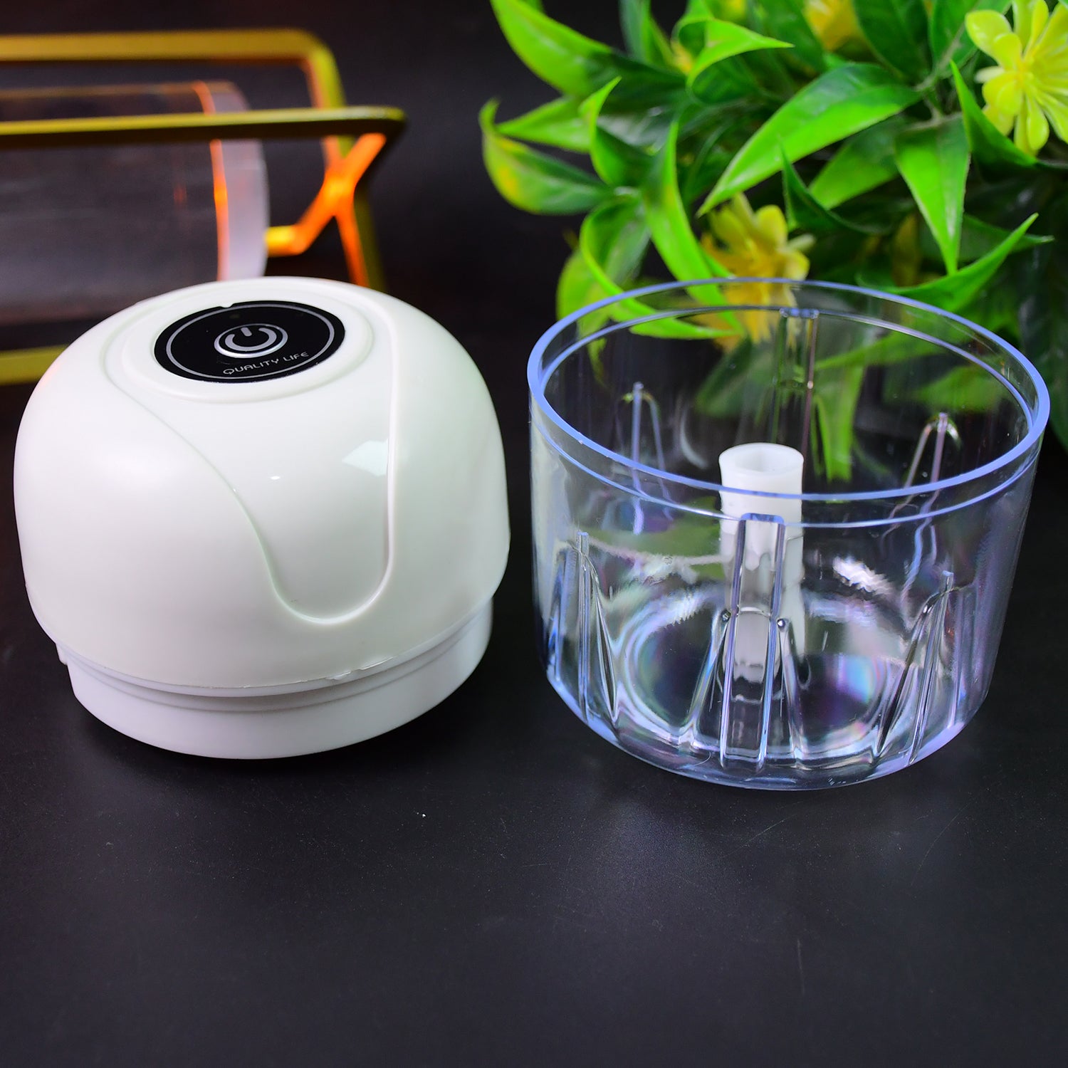 Wireless Usb Rechargeable Mini Electric Garlic Machine  Chopper (250ml) - eazy cart store