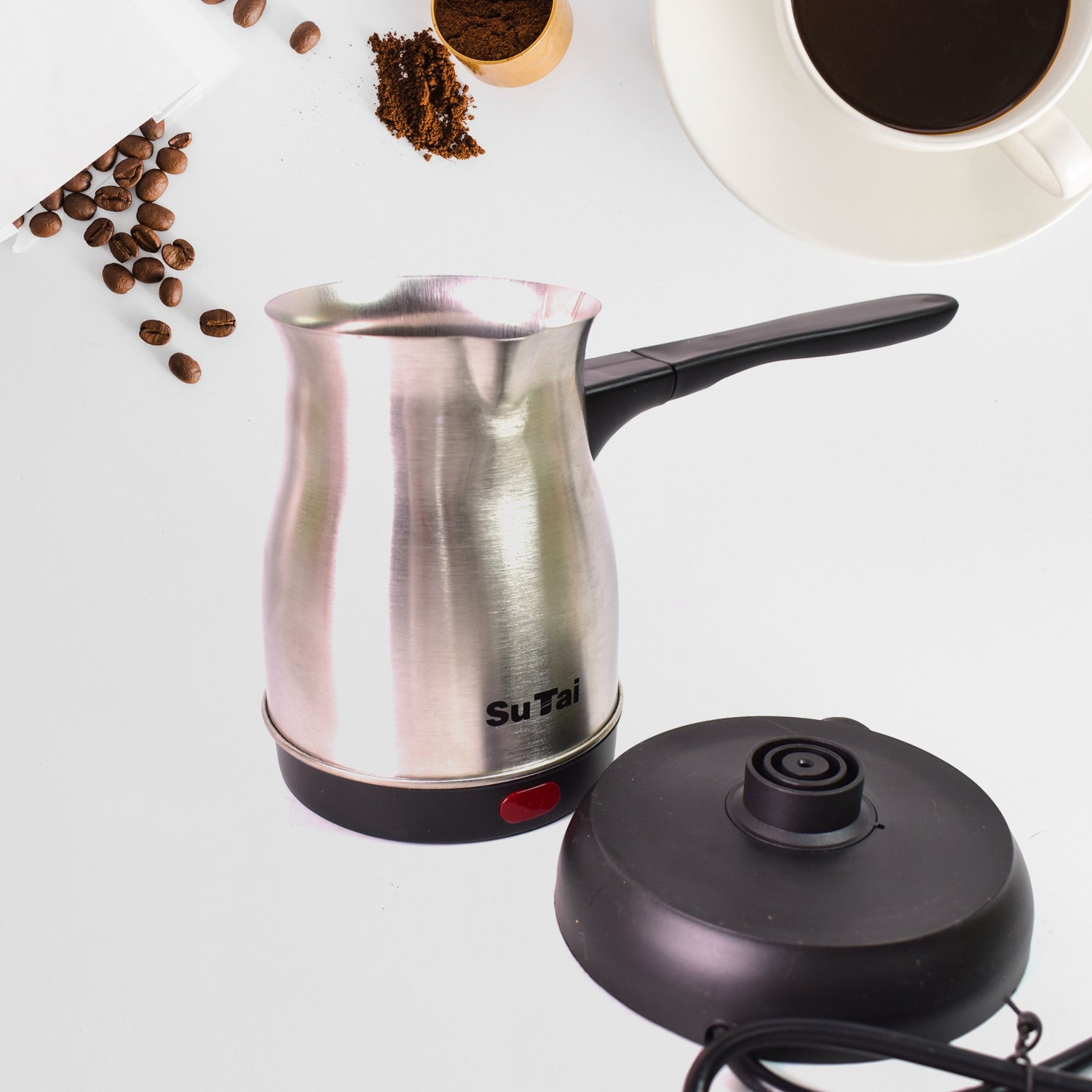Coffee Pot Coffee Maker 800ml Even Heating Tea Maker Kettle (1 Pc) - eazy cart store