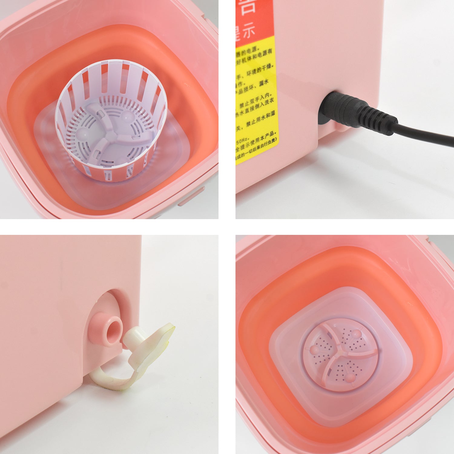 Portable Washing Machine Foldable Washer And Dryer Combo (1 Set  Mix Color) - eazy cart store