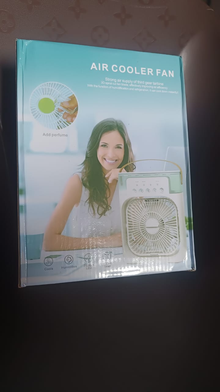 Portable Air Conditioner Fan 7 Color Changing Light (Big  1 Pc) - eazy cart store