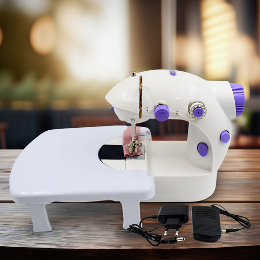 12917 Home Tailoring Sewing Machine With Extension Table Set Foot Pedal Adapter Mini Electric Silai Machine Portable Stitching Machinetailoring Machine - eazy cart store