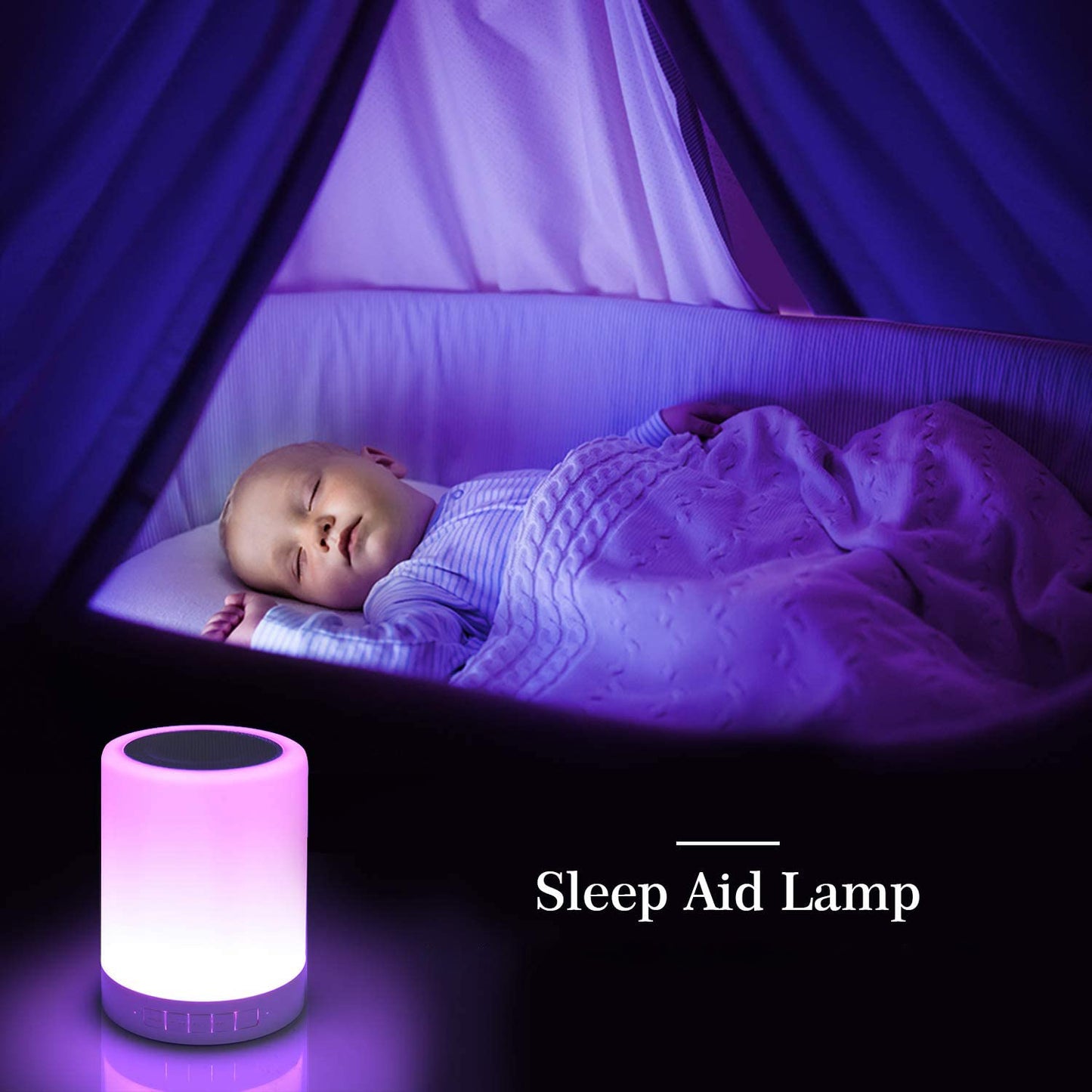 6249 Wireless Night Light Led Touch Lamp Speaker - eazy cart store