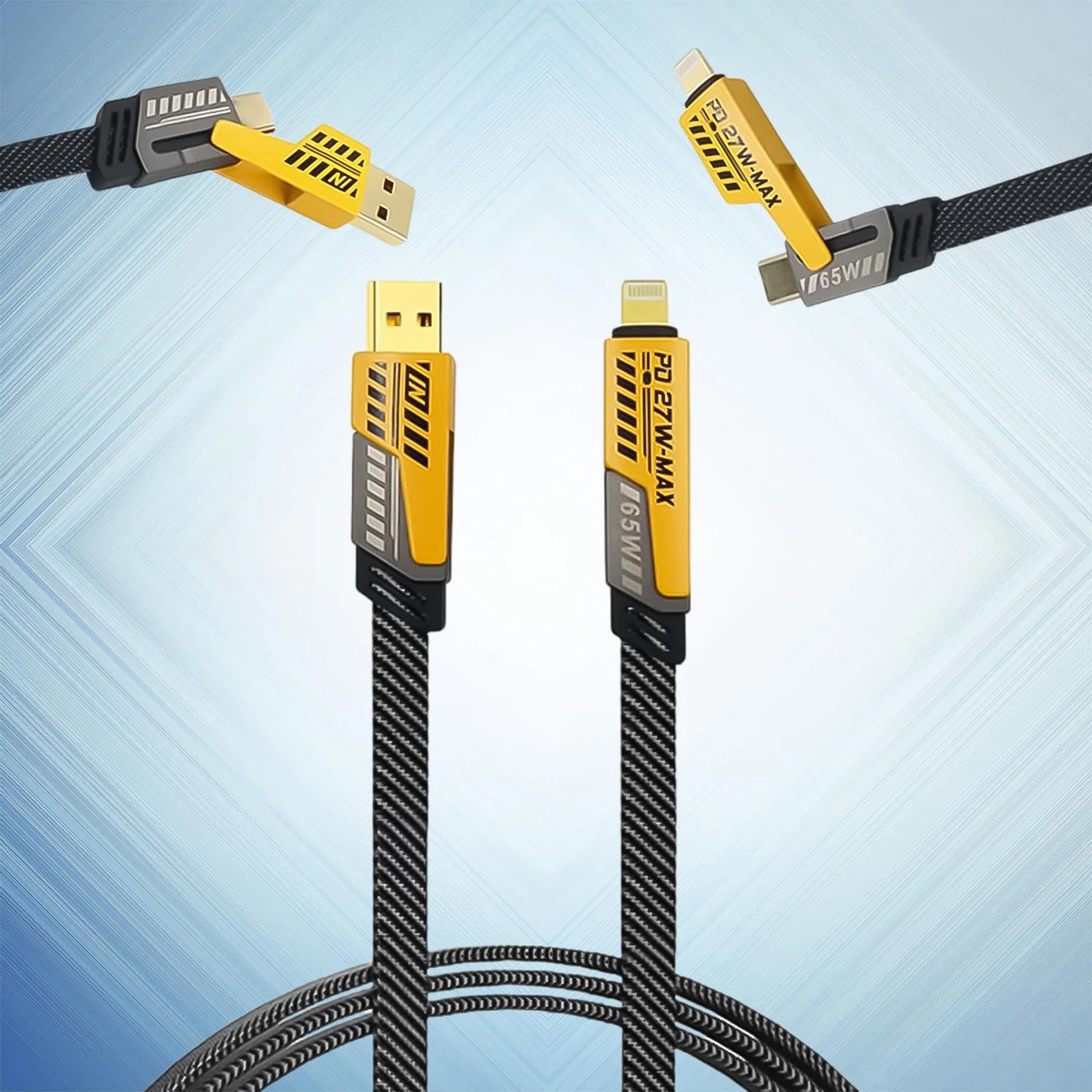 4 In 1 Fast Charging Cable (1 Pc  Loose) - eazy cart store