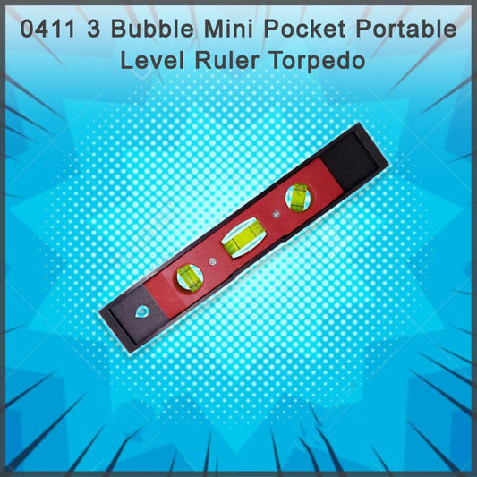 0411 3 Bubble Mini Pocket Portable Level Ruler Torpedo - eazy cart store