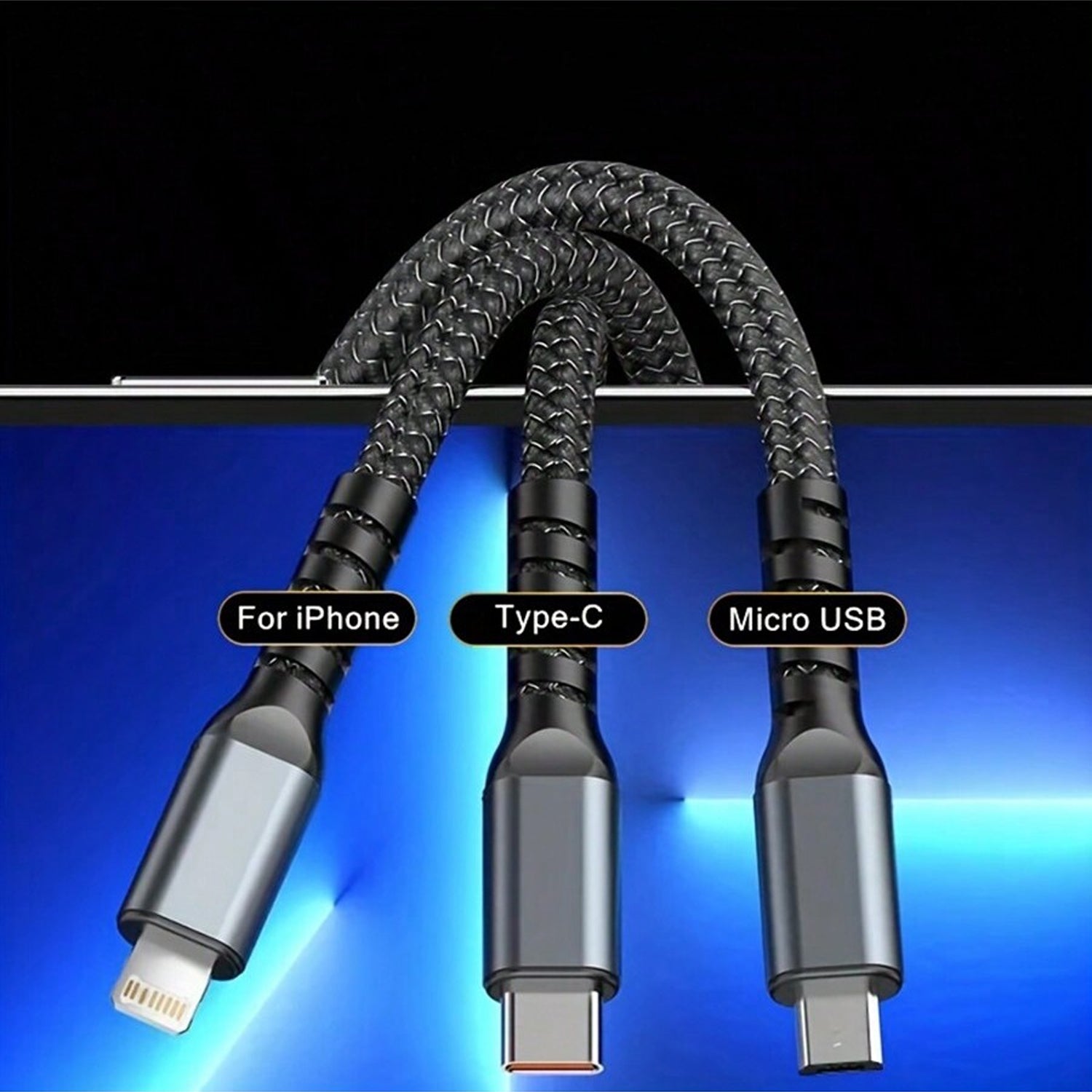 3-in-1 Super Fast Charging Cable 100w - eazy cart store
