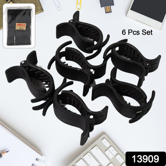 Big Hair Clips For Girls Kids Hair Accessories (6 Pcs Set  Black) - eazy cart store